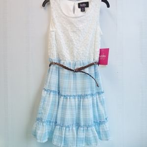 by & by Girl's Belted Dress Size XXS (4/5)